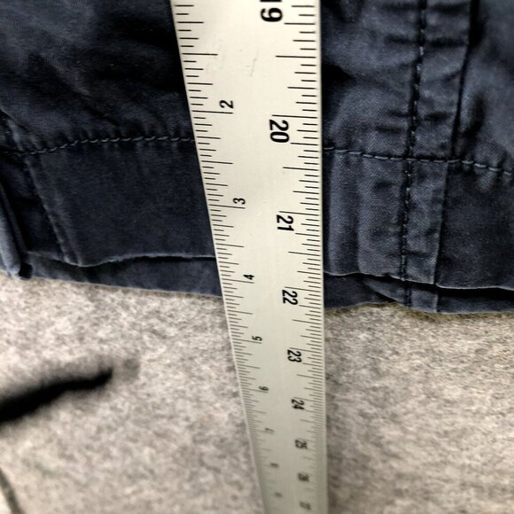 VTG Banana Republic Button Front Khaki Skirt Size 4 Navy Blue Pencil Straight - Picture 6 of 8